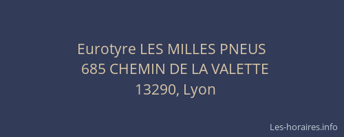 Eurotyre LES MILLES PNEUS