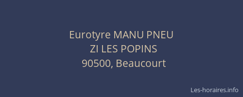 Eurotyre MANU PNEU