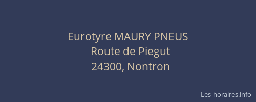 Eurotyre MAURY PNEUS
