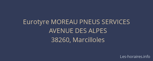 Eurotyre MOREAU PNEUS SERVICES