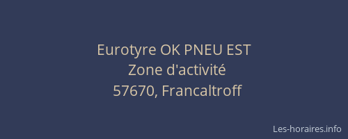 Eurotyre OK PNEU EST