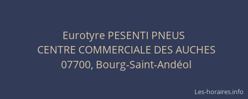Eurotyre PESENTI PNEUS