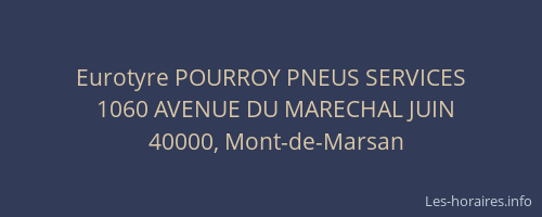 Eurotyre POURROY PNEUS SERVICES