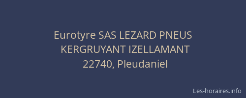 Eurotyre SAS LEZARD PNEUS