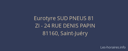 Eurotyre SUD PNEUS 81