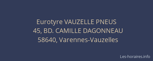 Eurotyre VAUZELLE PNEUS