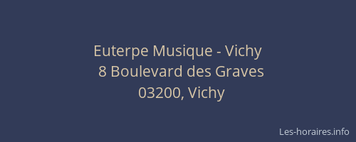 Euterpe Musique - Vichy