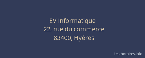 EV Informatique
