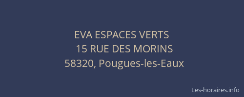 EVA ESPACES VERTS