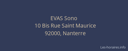EVAS Sono