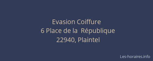 Evasion Coiffure