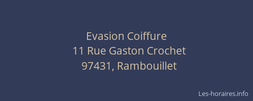 Evasion Coiffure