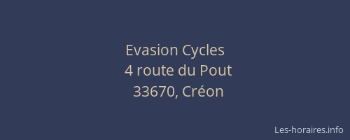 Evasion Cycles