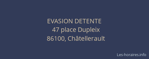 EVASION DETENTE