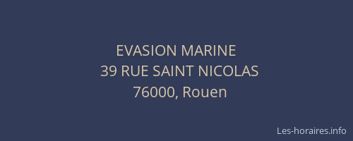EVASION MARINE