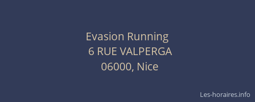 Evasion Running