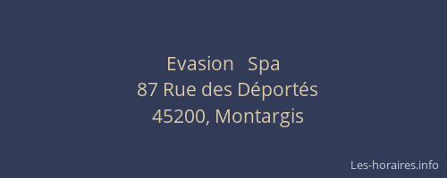 Evasion   Spa