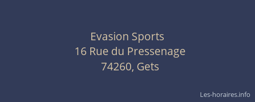 Evasion Sports