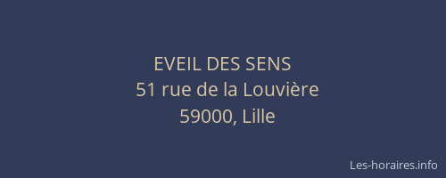 EVEIL DES SENS