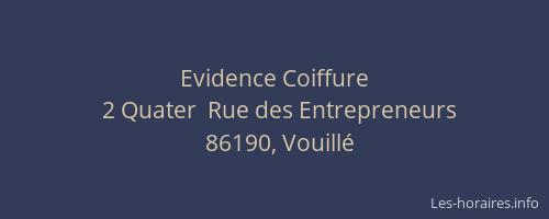 Evidence Coiffure