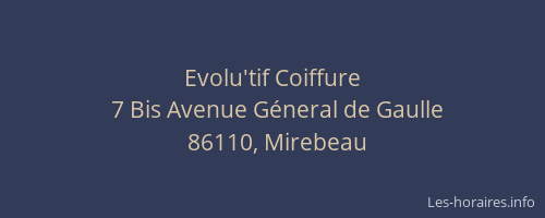 Evolu'tif Coiffure