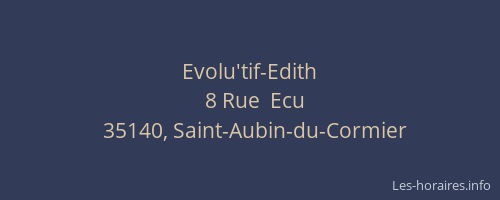 Evolu'tif-Edith