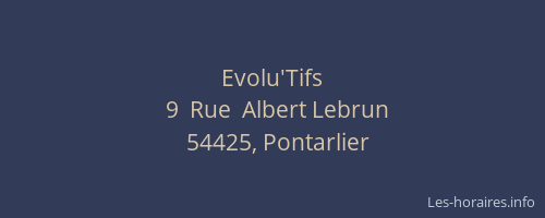 Evolu'Tifs