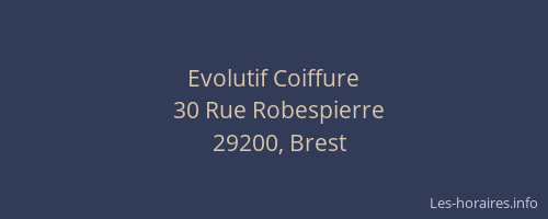 Evolutif Coiffure