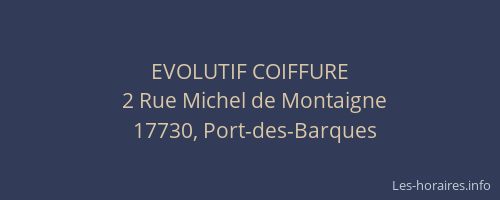 EVOLUTIF COIFFURE