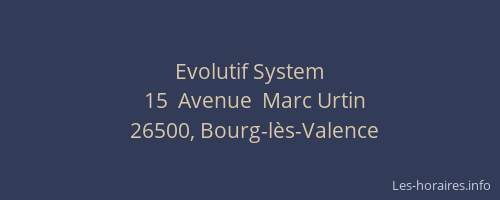 Evolutif System