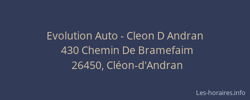 Evolution Auto - Cleon D Andran