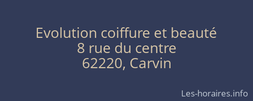 Evolution coiffure et beauté