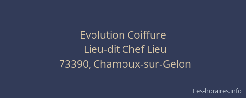 Evolution Coiffure