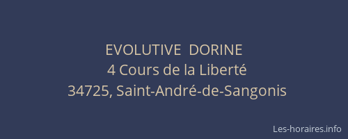 EVOLUTIVE  DORINE