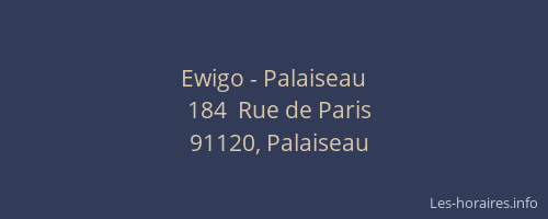 Ewigo - Palaiseau
