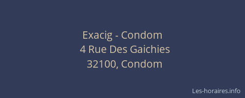 Exacig - Condom