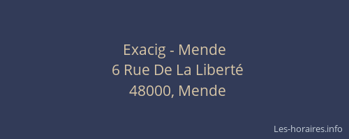 Exacig - Mende