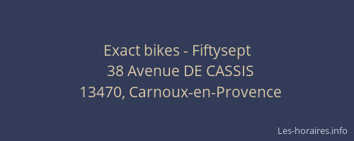 Exact bikes - Fiftysept