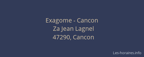 Exagome - Cancon