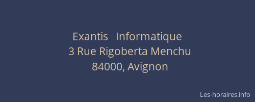 Exantis   Informatique