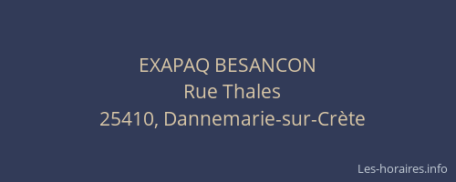 EXAPAQ BESANCON