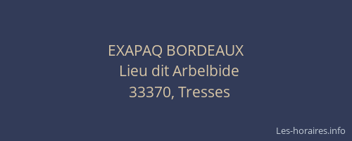 EXAPAQ BORDEAUX