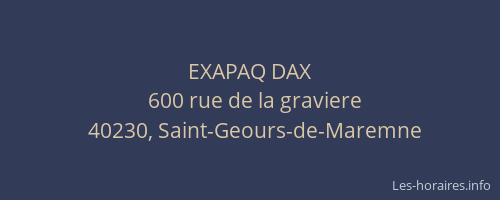 EXAPAQ DAX