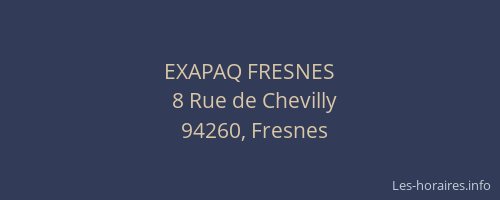 EXAPAQ FRESNES