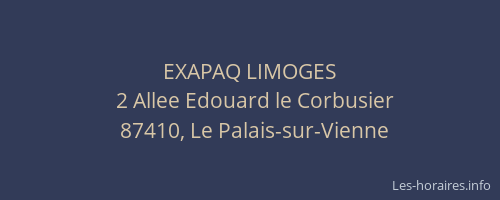 EXAPAQ LIMOGES