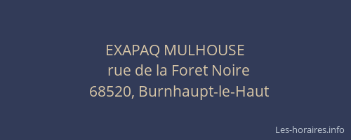 EXAPAQ MULHOUSE