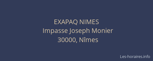 EXAPAQ NIMES