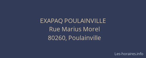 EXAPAQ POULAINVILLE