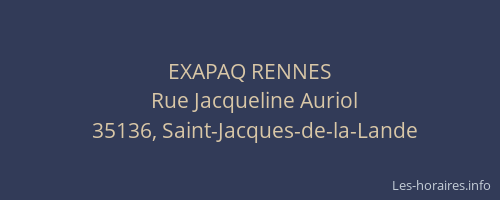EXAPAQ RENNES