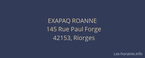 EXAPAQ ROANNE